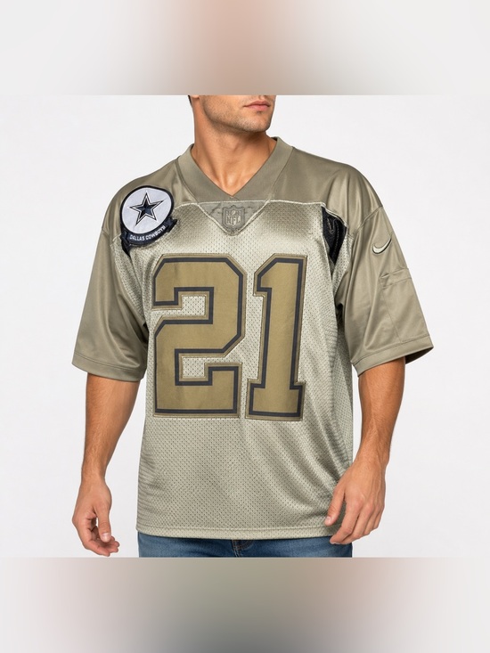NFL Other - Milatary salute  green Football Jersey dallas cowboys Elliot 21 Xl